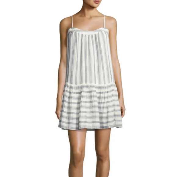 Soft Joie Ante Sleeveless Dress, Striped Mini Dress, White - Picture 1 of 4